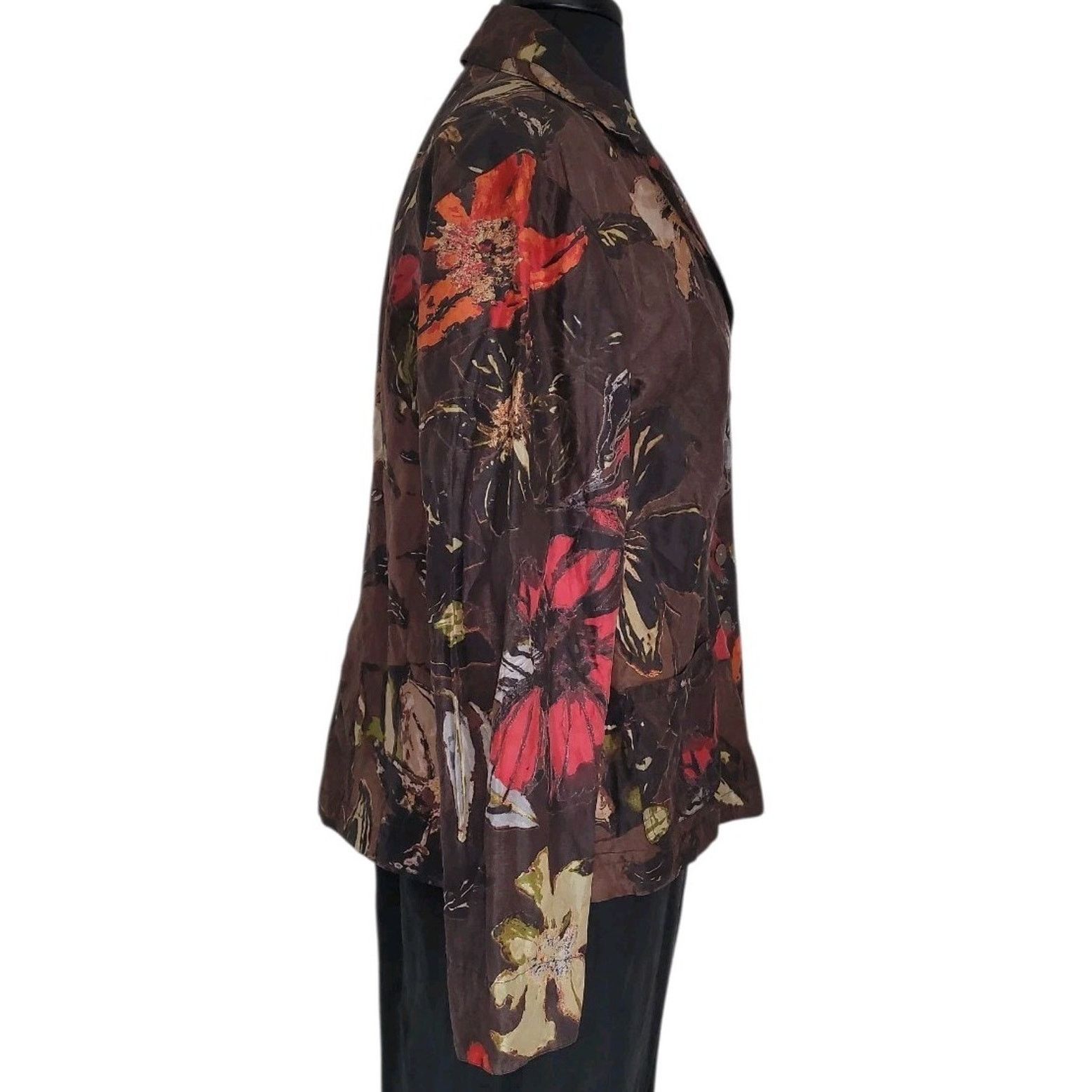 Chicos Chico’s Brown Shacket Button Up Fall Layer Sz 2 L Size L / US 10 / IT 46 - 4 Thumbnail