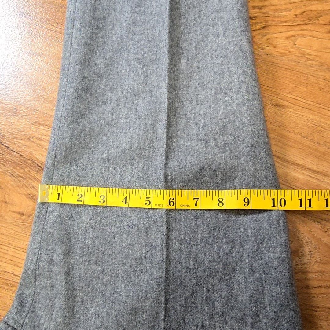 Vintage Vintage Wool Trousers Gray Womens 2 Juniors 7/8 Pants Size 26" / US 2 / IT 38 - 13 Thumbnail