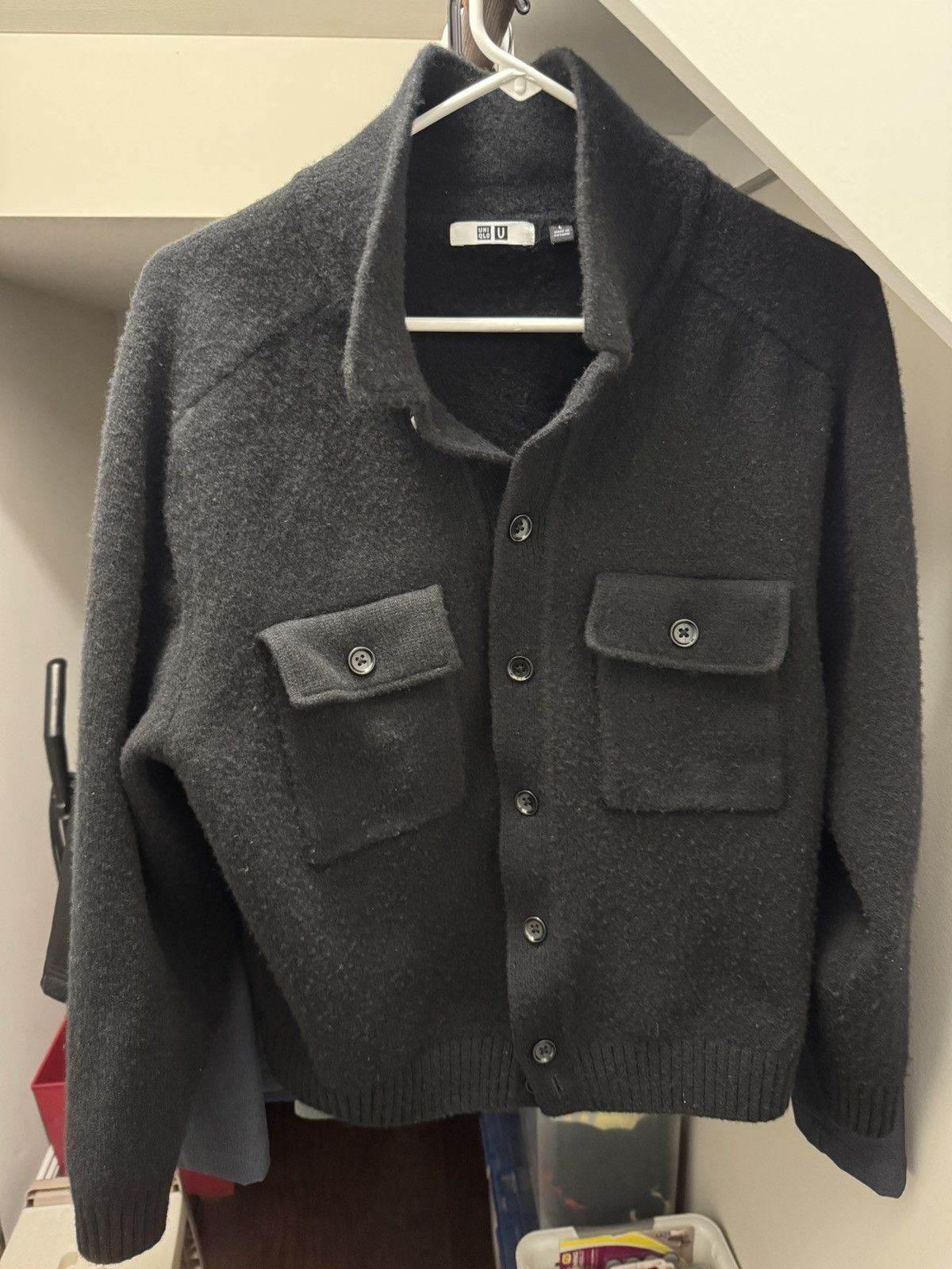 Uniqlo Black Uniqlo lambswool sweater Size US L / EU 52-54 / 3 - 2 Thumbnail