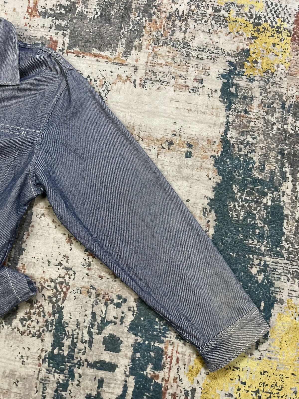 Japanese Brand Vtg Uniqlo Chambray Denim Chore Jacket Size US L / EU 52-54 / 3 - 8 Thumbnail