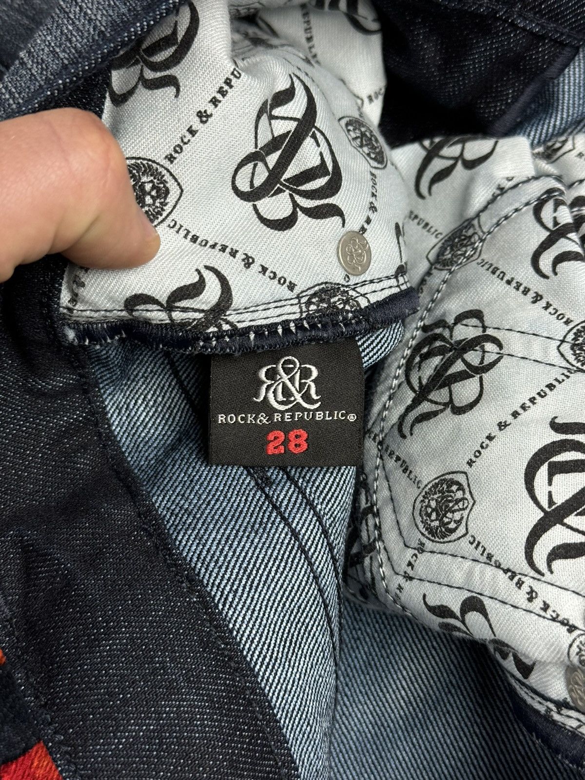 Japanese Brand × Rock & Republic Y2K Rock Republic embroidered pants Size 28" / US 6 / IT 42 - 11 Thumbnail