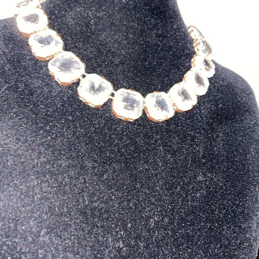 J.Crew J crew Gold and white crystal necklace #glamour #party Size ONE SIZE - 2 Thumbnail