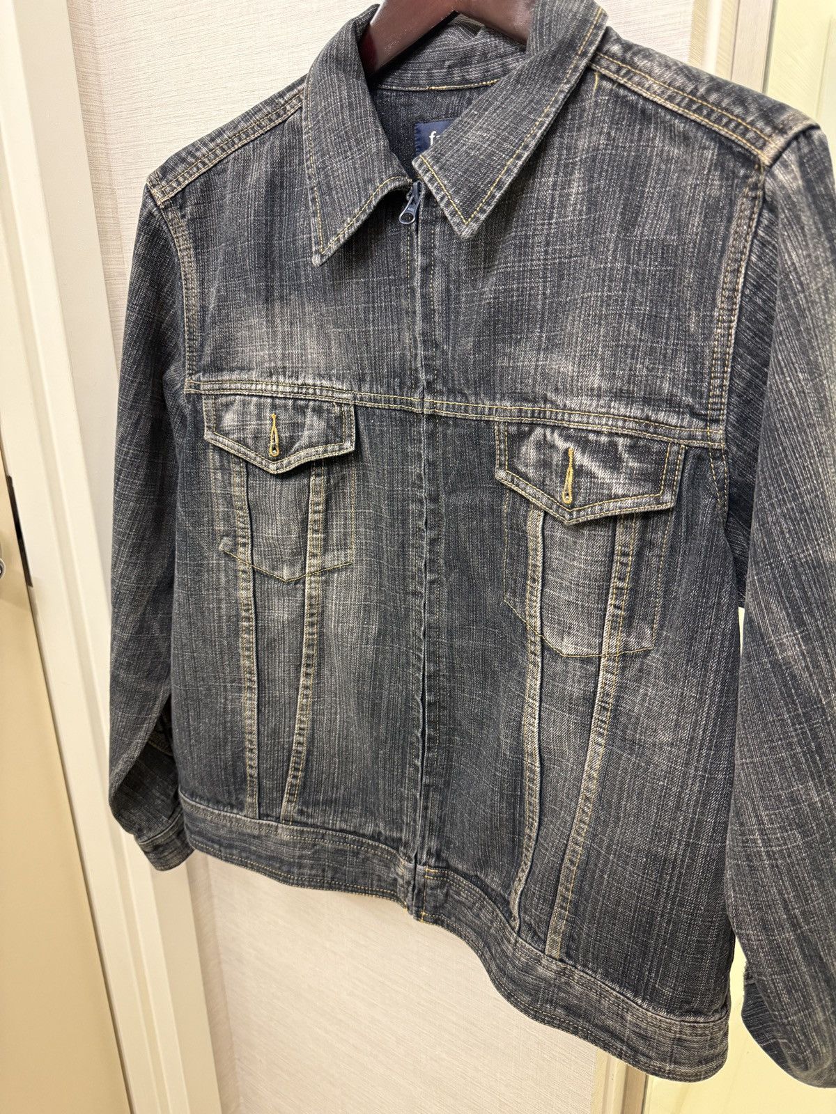 Japanese Brand 2000s famock japan indigo wash denim jacket y2k style Size US L / EU 52-54 / 3 - 2 Thumbnail
