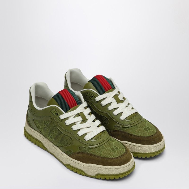 Gucci Gucci Re-Web Sneakers In Green Gg Fabric Size US 9 / IT 39 - 1 Thumbnail