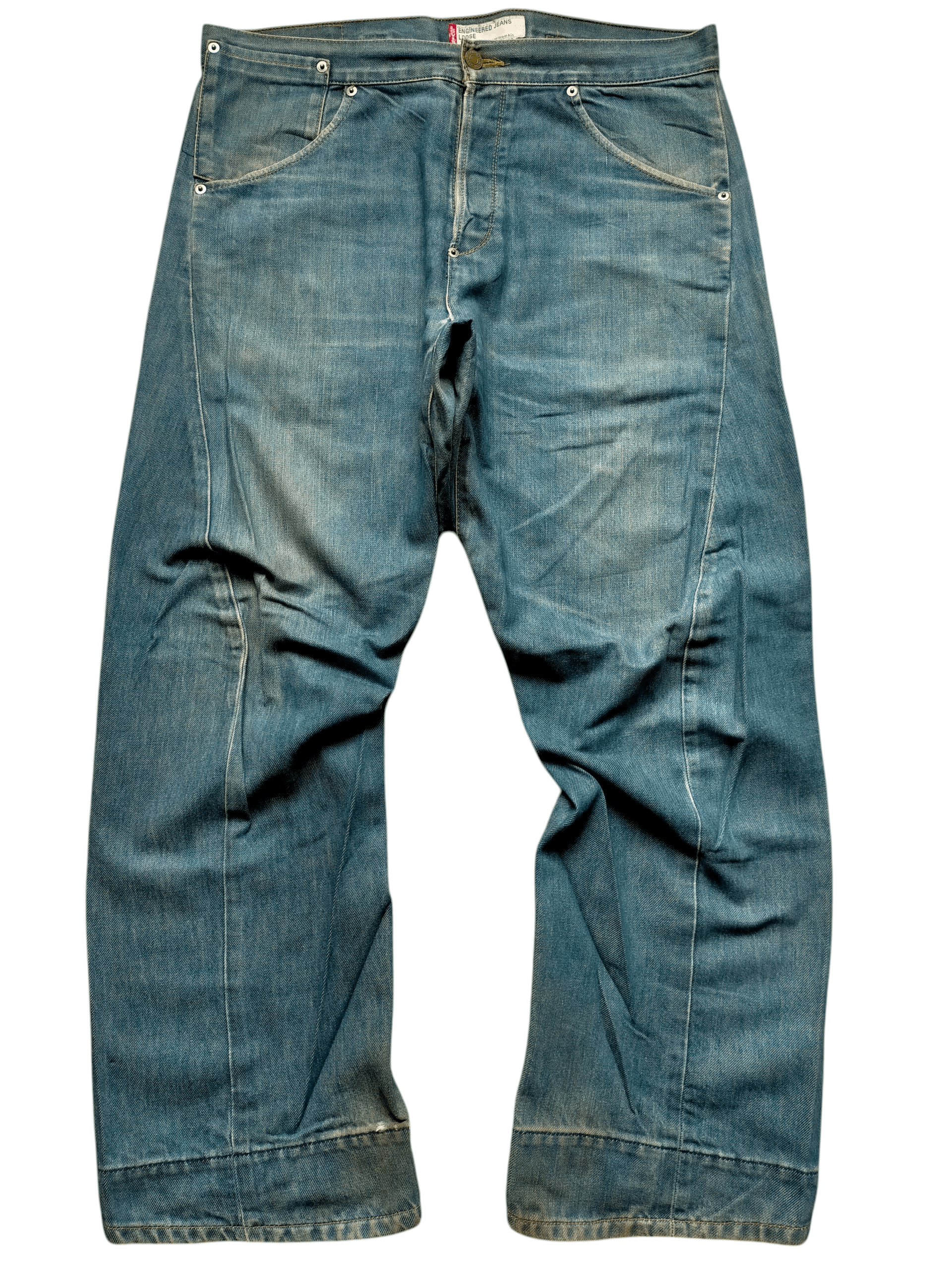 Levi's Vintage Levis Engineering Loose Single pocket jeans Size US 34 / EU 50 - 2 Thumbnail