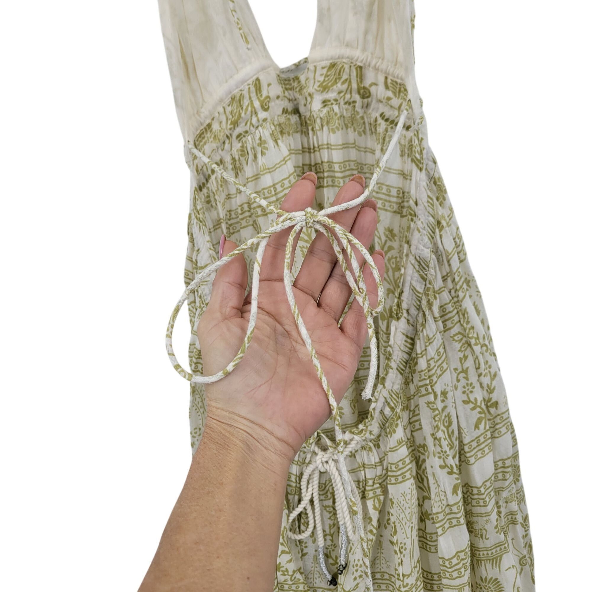 Free People Free People Womens Boho Maxi Dress Halter Open Back Tiered S Size XS / US 0-2 / IT 36-38 - 13 Thumbnail