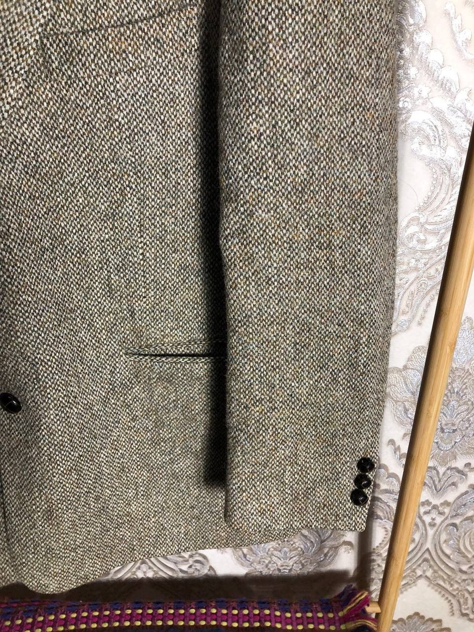 Harris Tweed VINTAGE HARRIS TWEED CLASSIC BLAZER SUIT JAKCET RETRO CASUAL Size 46R - 3 Thumbnail