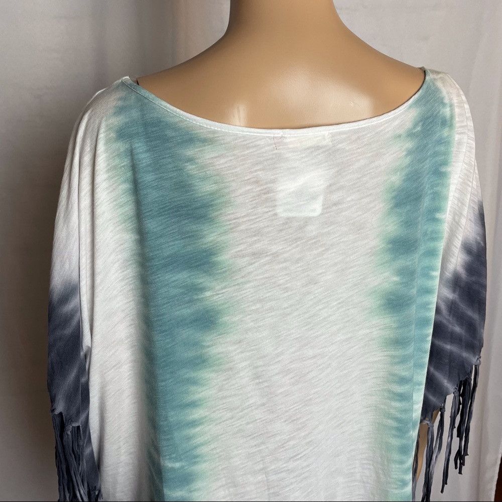 Free People NWT New $88 Free People Movement Fringe Top Poncho Tie Dye Size M / US 6-8 / IT 42-44 - 9 Thumbnail