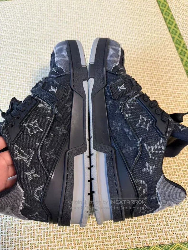 Louis Vuitton Louis Vuitton Black Sabotage Denim Full Print Skateboard S Size US 7 / EU 40 - 6 Thumbnail