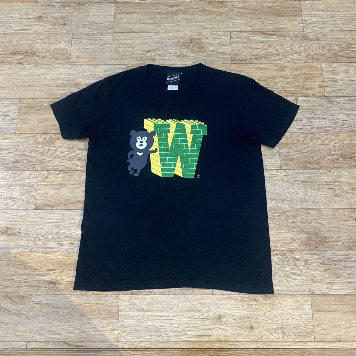 Beams Plus 2000s Beams Japan Y2K Style Bear T-Shirt Size US L / EU 52-54 / 3 - 1 Thumbnail