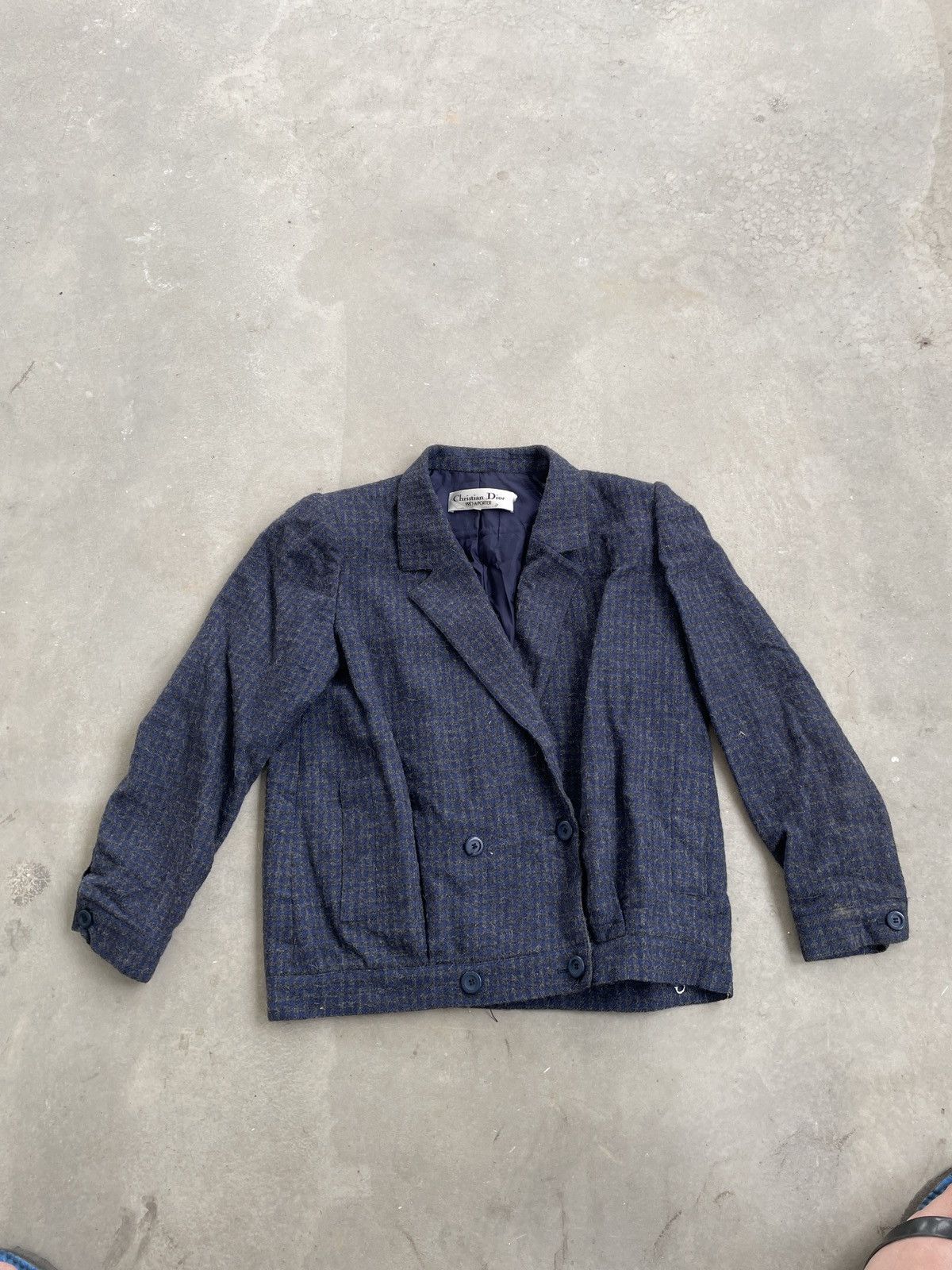 Christian Dior Monsieur × Vintage VINTAGE CHRISTIAN DIOR PRET A PORTER WOOL BLAZER Size M / US 6-8 / IT 42-44 - 1 Thumbnail