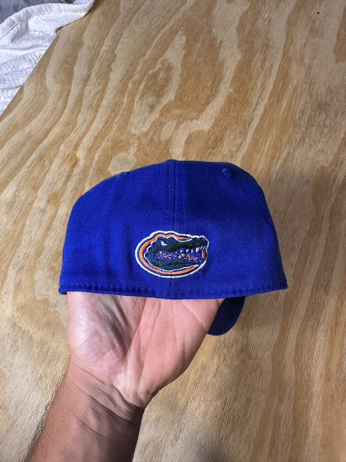 NCAA Florida Gators One-Fit Stretch Cap NCAA– Blue Orange F Logo Size ONE SIZE - 2 Thumbnail