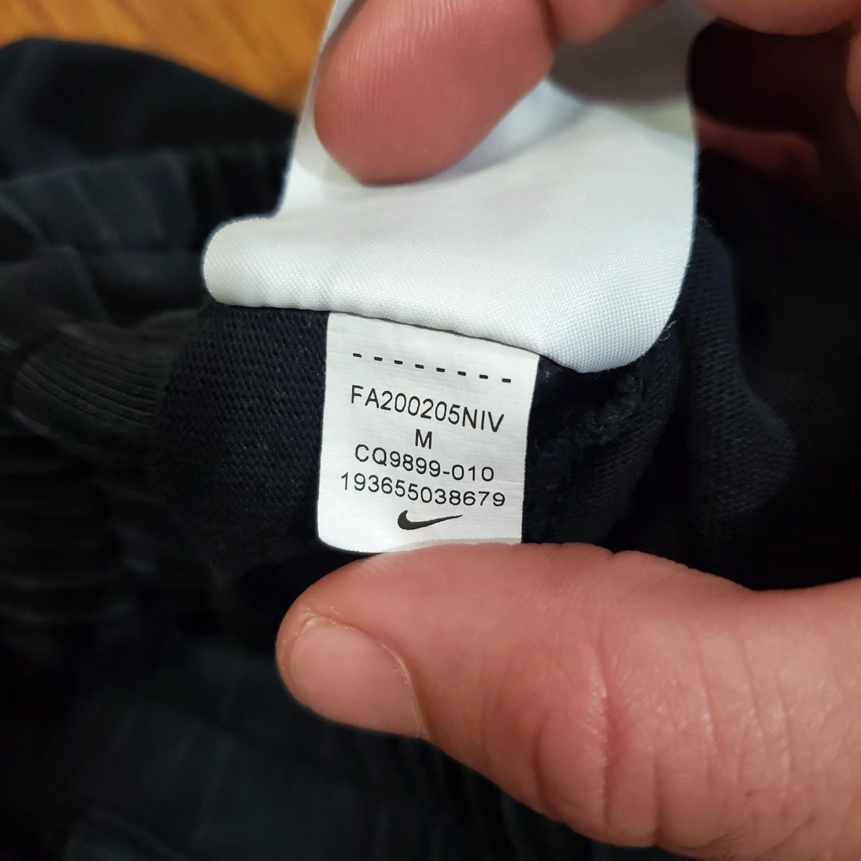 Nike Nike Pants Mens Medium Black CQ9899-010 Joggers Swoosh Sweatpants Athletic Size US 31 - 6 Thumbnail
