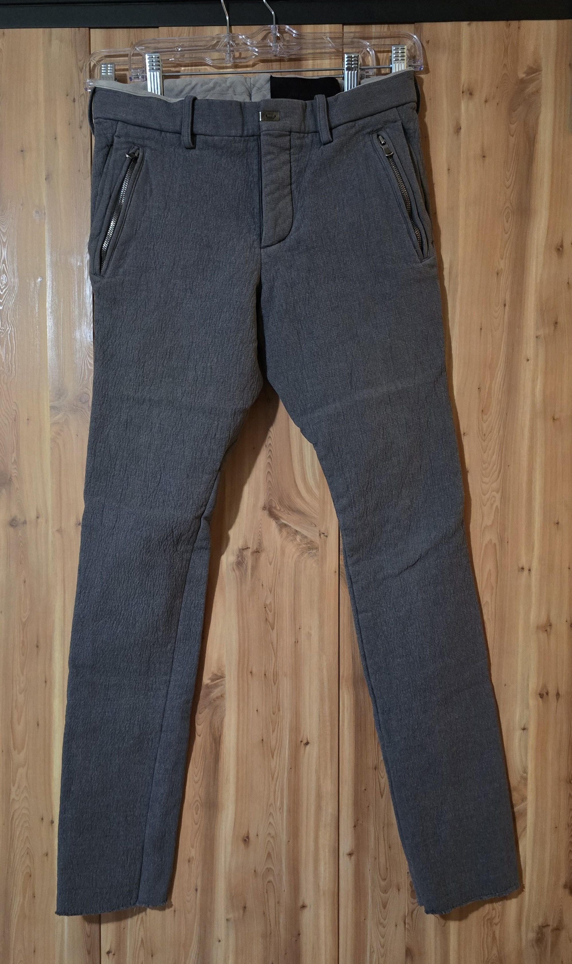 image of The Viridi Anne Unique Wool-Blend Trousers in Grey, Men's (Size 30)