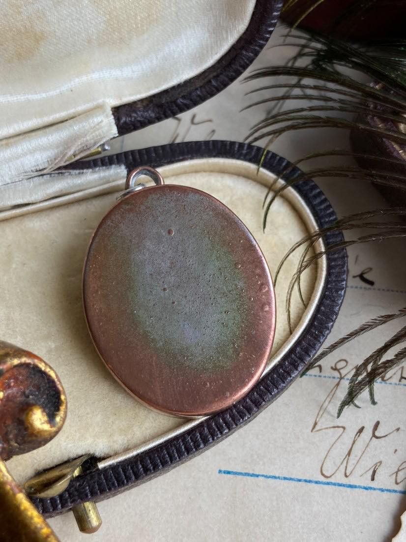 Vintage Vintage Bronze Women's Jewelry Pendant Dry Flowers Resin Size ONE SIZE - 4 Thumbnail