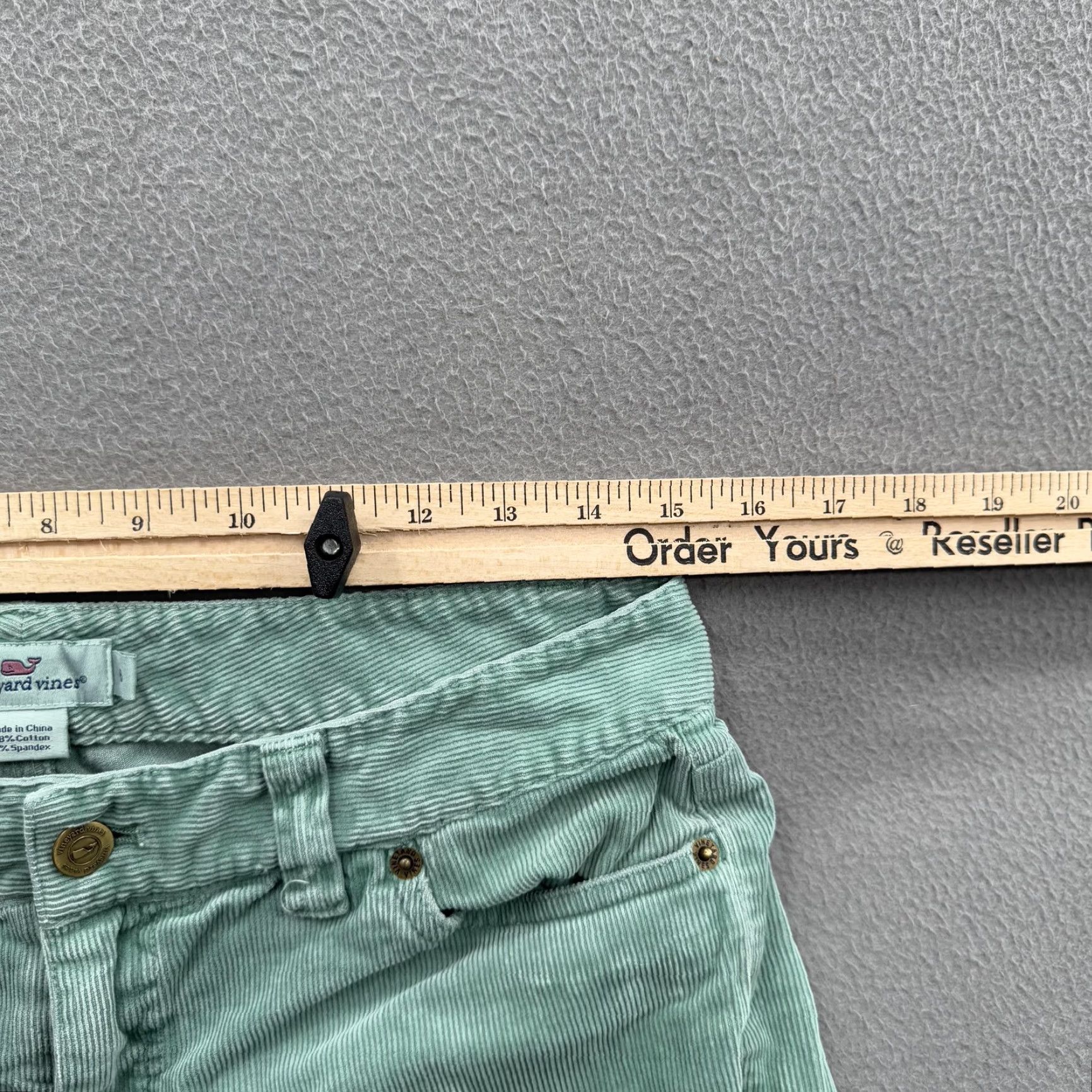 Vineyard Vines Vineyard Vines Pants Womens 6 Green Corduroy Stretch 5-Pocket Slim Ankle Preppy Size 28" / US 6 / IT 42 - 4 Thumbnail