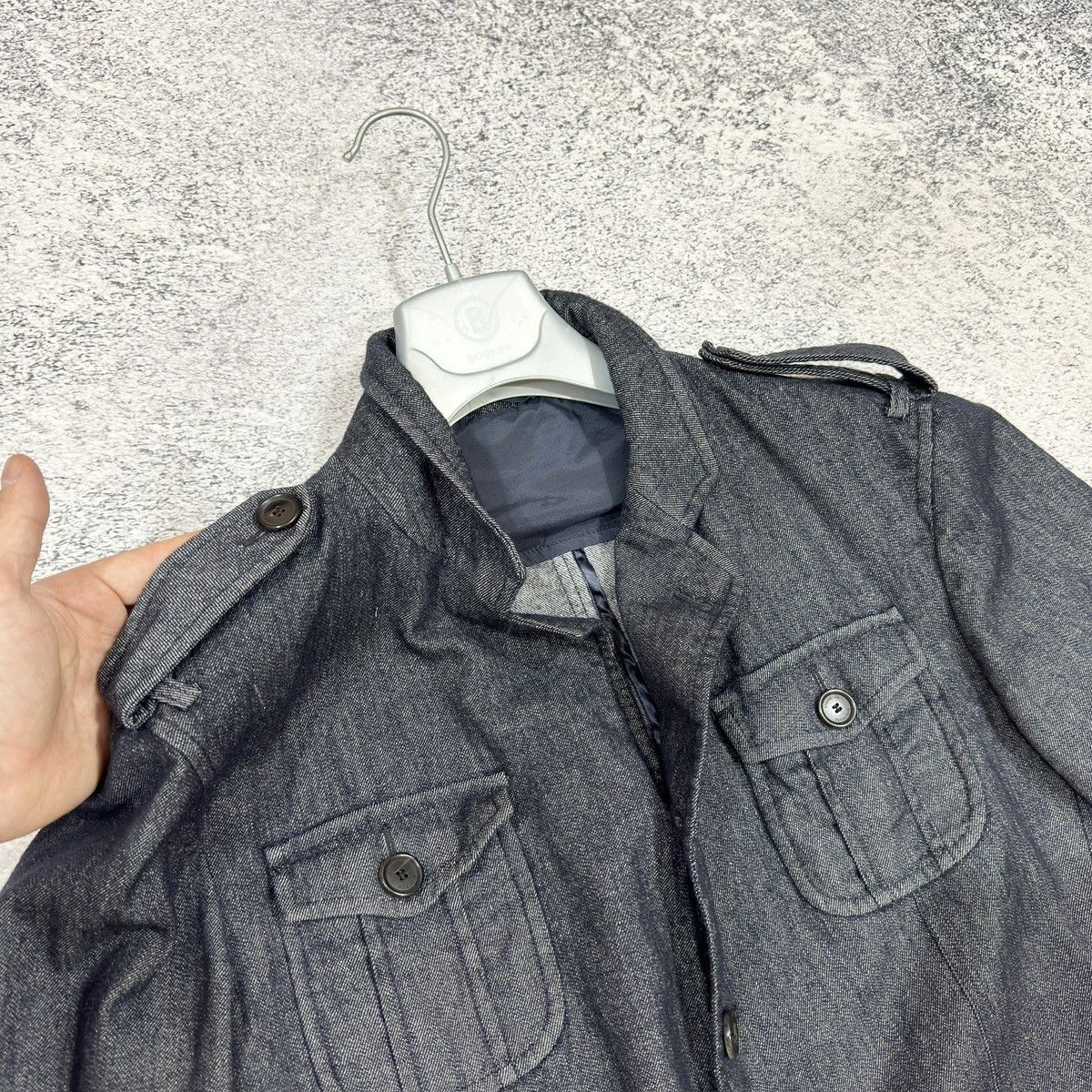 Designer × STRENESSE Strenesse Mens Cotton-Virgin wool Jacket M size Size US M / EU 48-50 / 2 - 5 Thumbnail