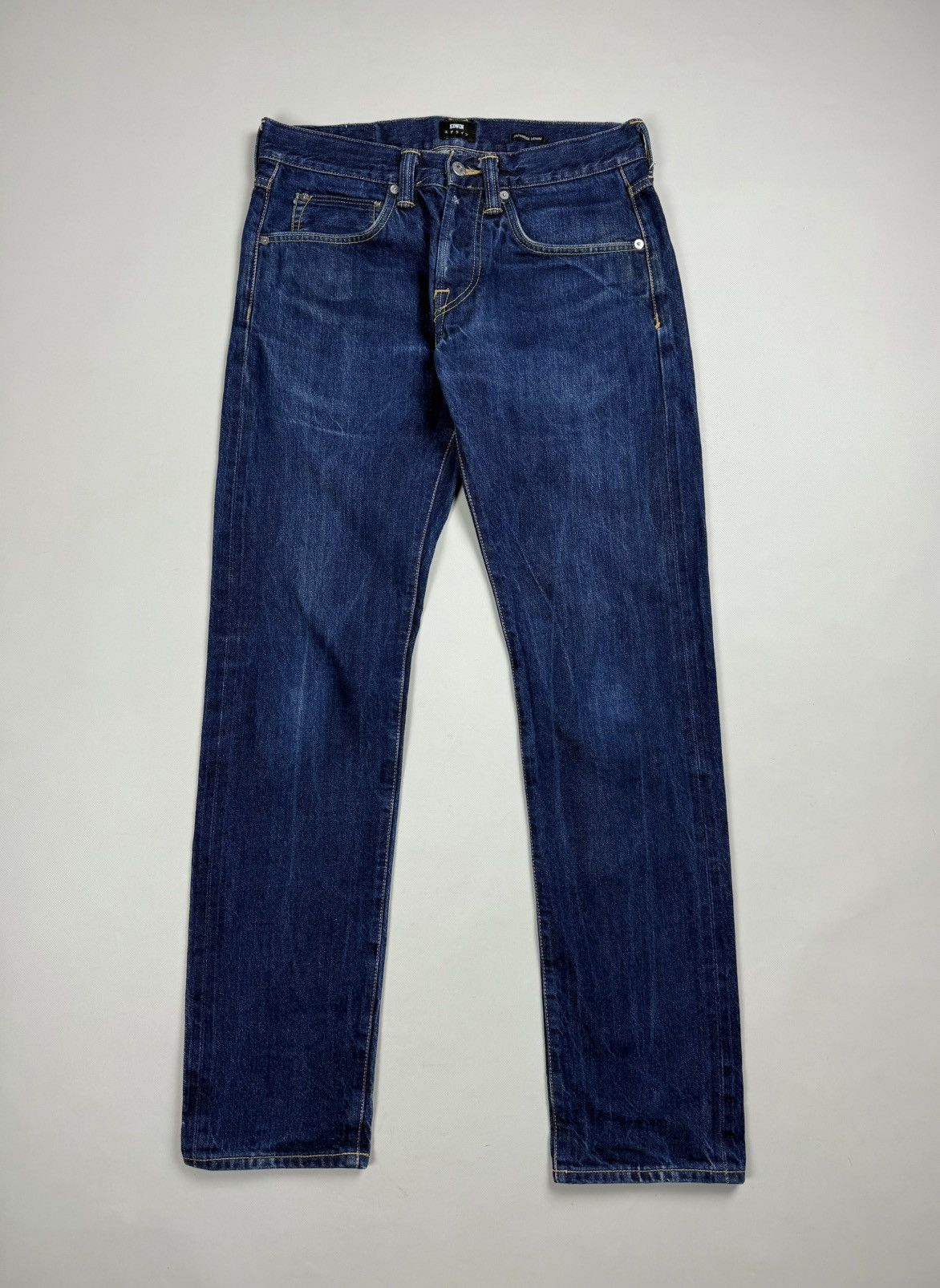 Edwin Edwin ED-55 Regular Tapered Rainbow Selvedge Denim Jeans Size US 31 - 1 Thumbnail