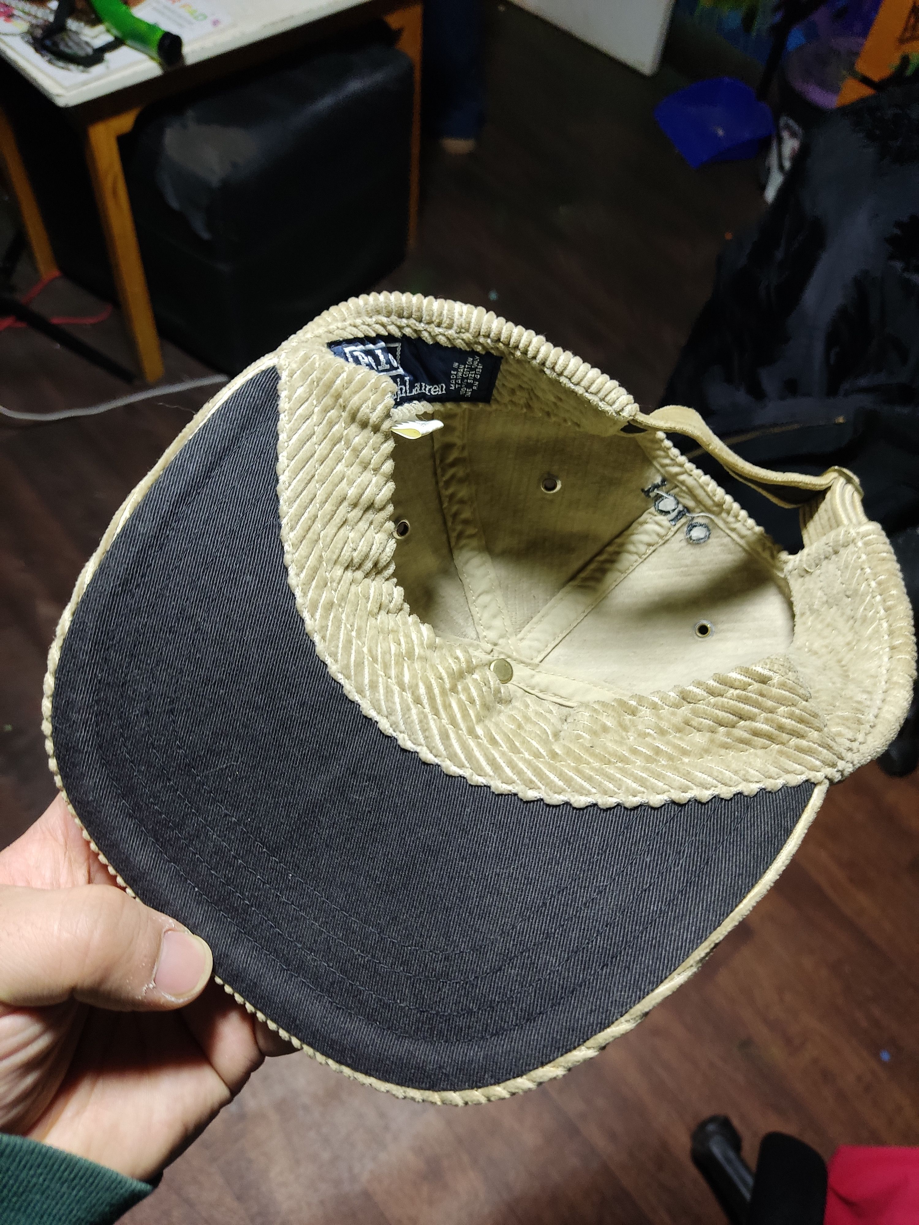 Polo Ralph Lauren Hat polo bear vintage 90s beige Size ONE SIZE - 4 Thumbnail
