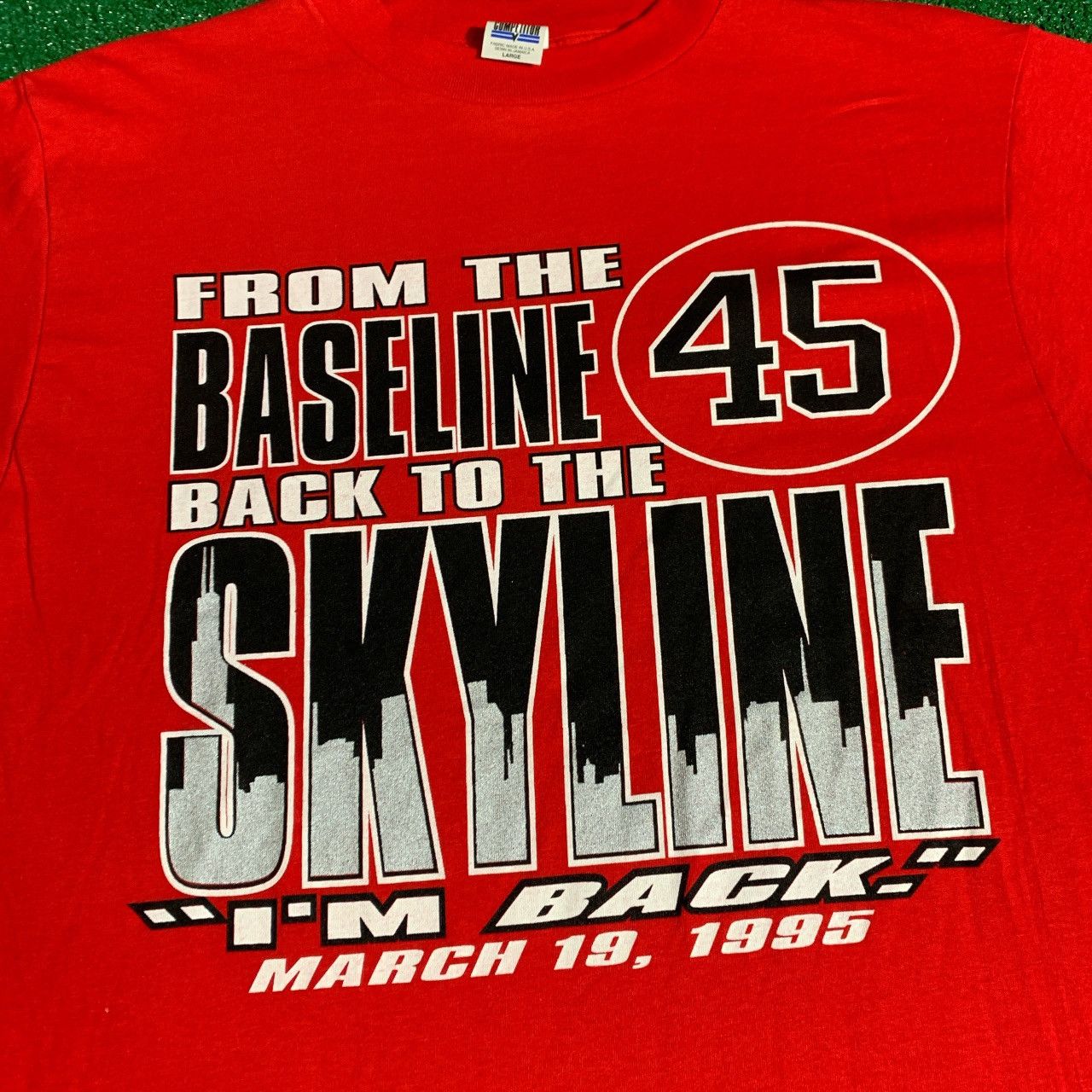NBA Vintage 1993 From the Baseline to the Skyline Jordan Tee Size US L / EU 52-54 / 3 - 2 Thumbnail
