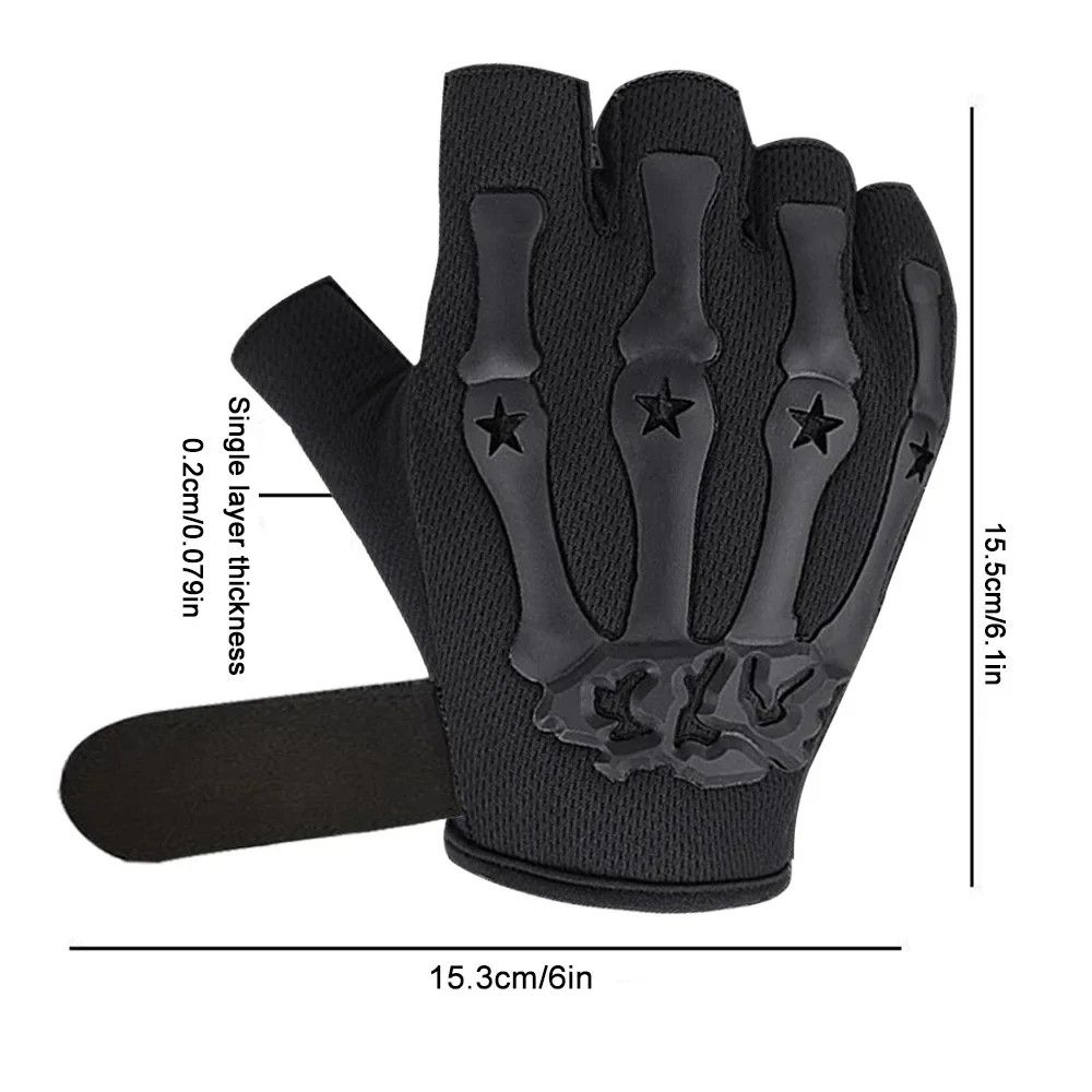 Designer × Japanese Brand Riding Half Finger Glove Size ONE SIZE - 5 Thumbnail