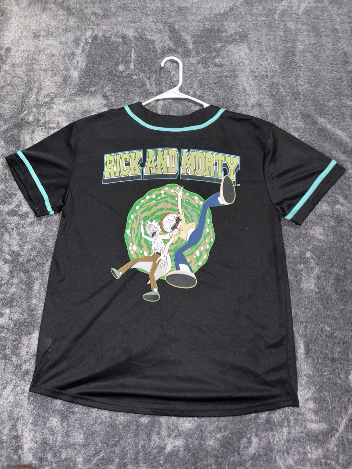 JW Anderson Rick and Morty Men's Mesh Baseball Jersey Size US L / EU 52-54 / 3 - 2 Thumbnail