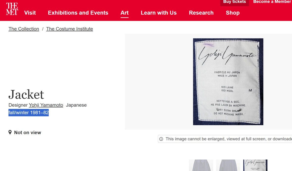 Yohji Yamamoto [Grail]1981AW Yohji Yamamoto Femme Paris Debut Coat Size US M / EU 48-50 / 2 - 14 Thumbnail