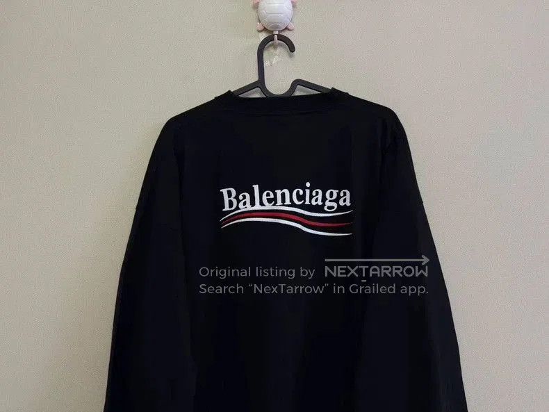 Balenciaga Balenciaga Black Embroidered Longsleeve. Size US XS / EU 42 / 0 - 5 Thumbnail