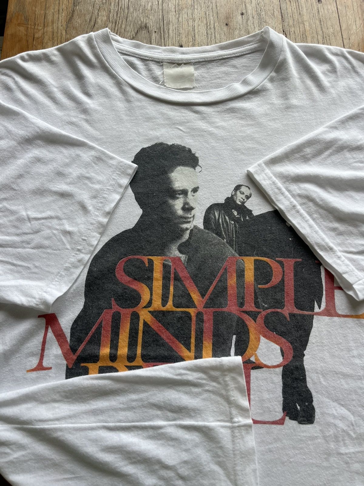 Band Tees × Vintage Vintage SIMPLE MINDS REAL LIFE 90’s T-shirt Size US L / EU 52-54 / 3 - 6 Thumbnail