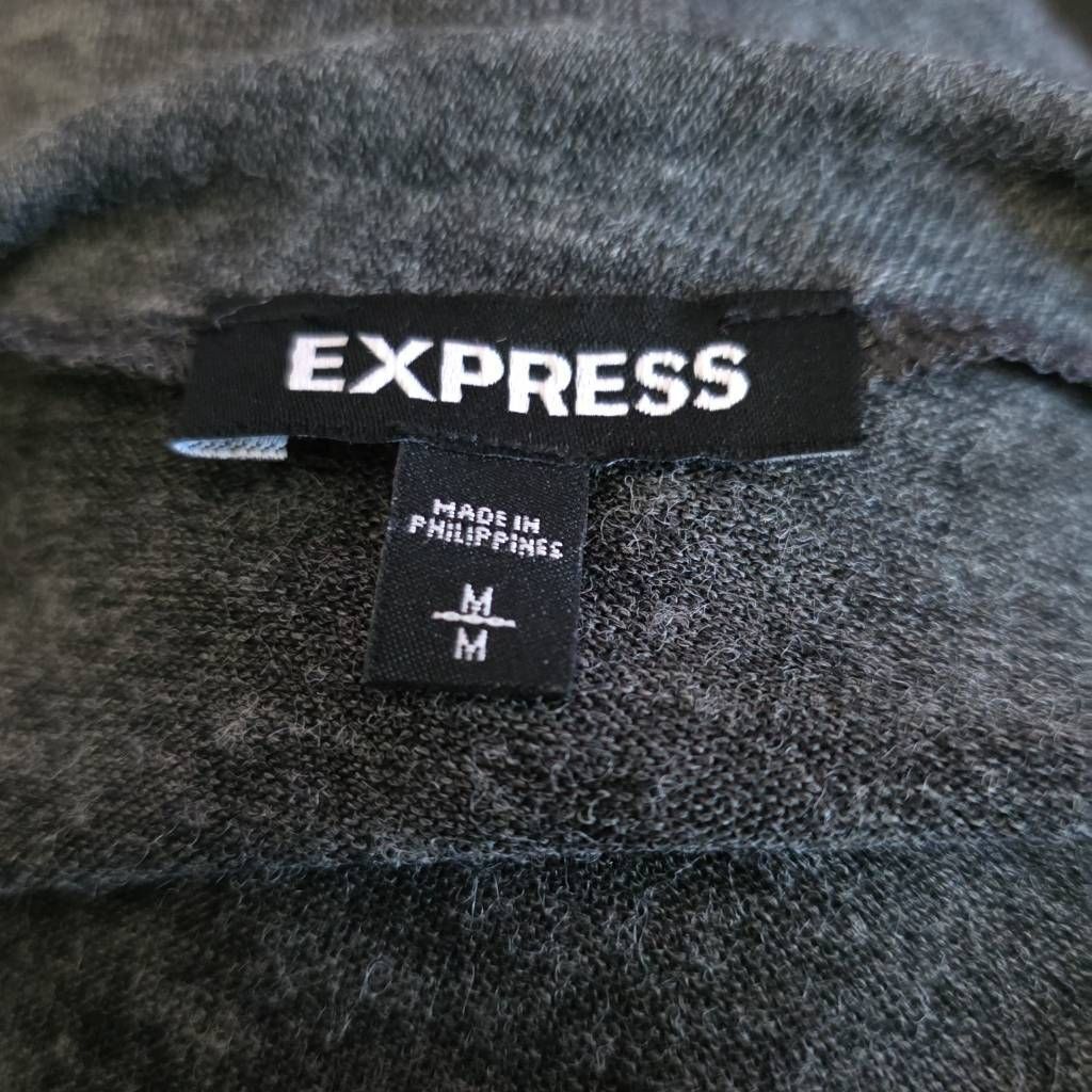 Express Express Women's Size Medium Heathered Gray Soft Side Ruched Size M / US 6-8 / IT 42-44 - 2 Thumbnail