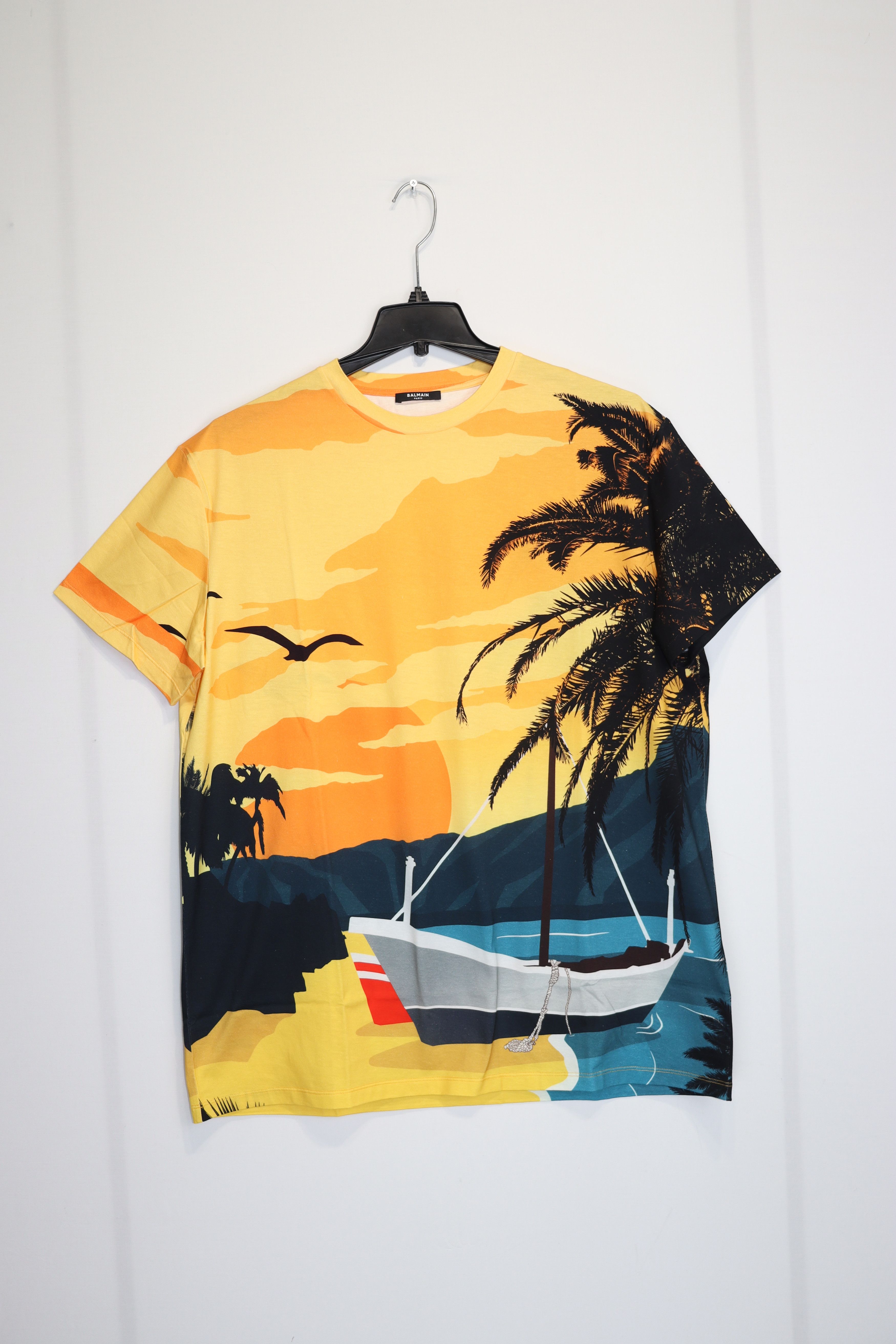 Balmain o1rshd1 Balmain Sunset T Shirt in Orange Size US S / EU 44-46 / 1 - 2 Thumbnail
