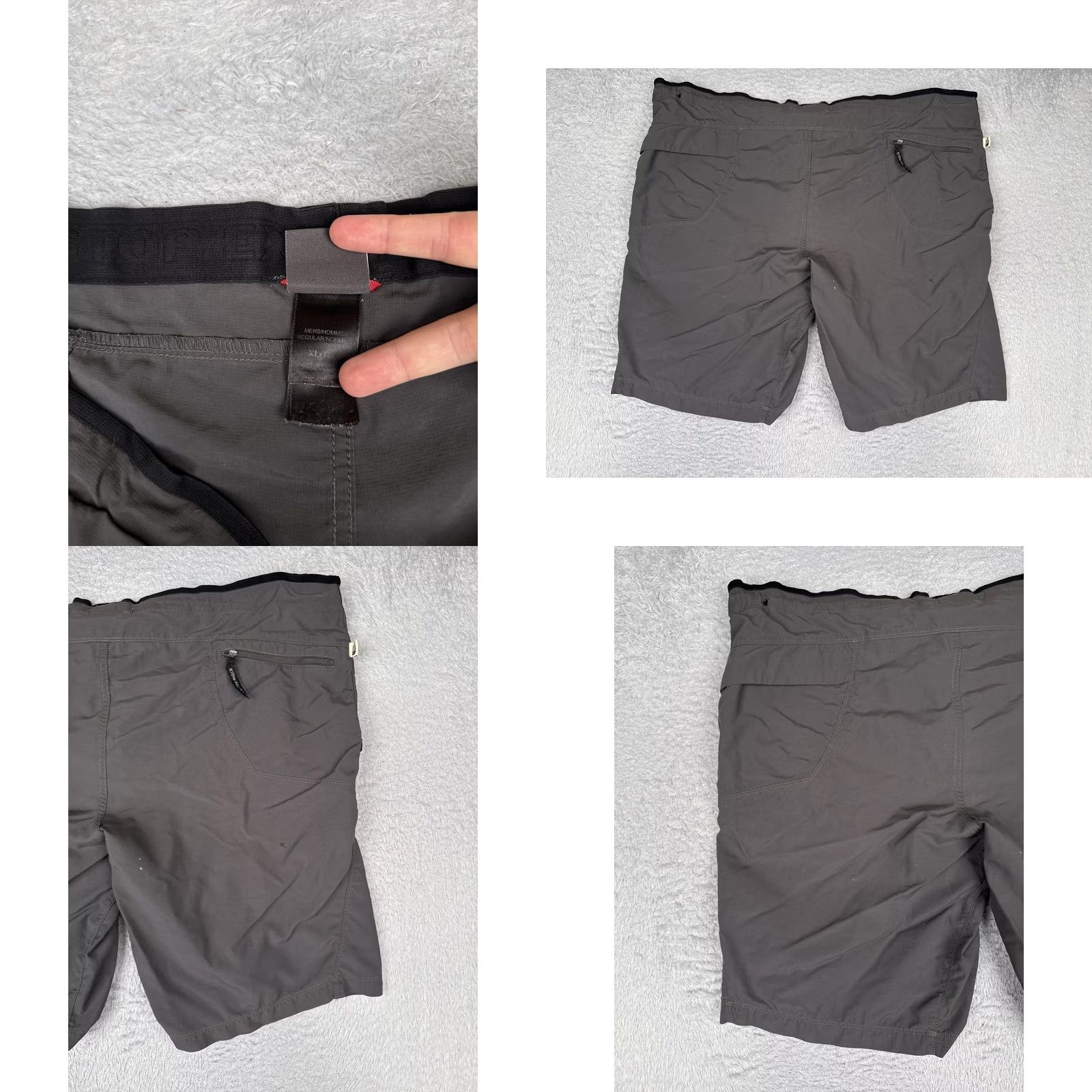 The North Face The North Face Shorts Mens Medium Gray Microfiber 10 Inseam Elastic Waist Casual Size US 31 - 9 Thumbnail