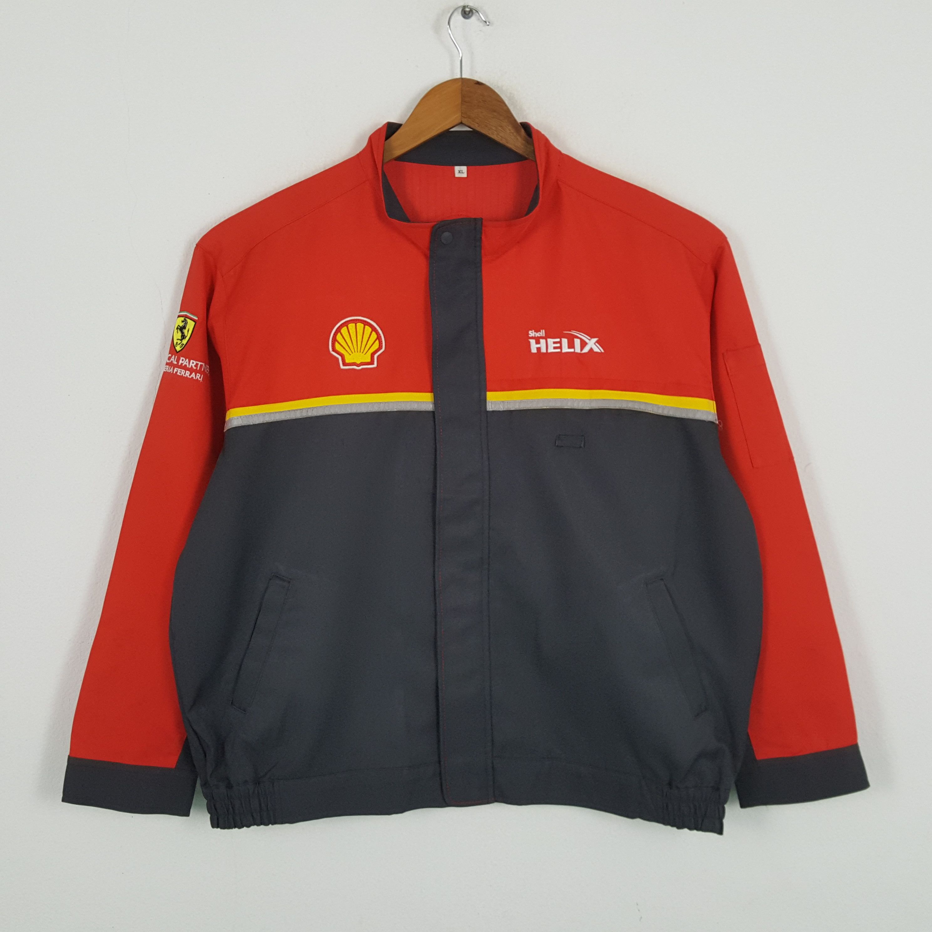 Ferrari × Vintage Vintage FERRARI SHELL Racing Team Jacket Jacket Size US XXL / EU 58 / 5 - 1 Thumbnail