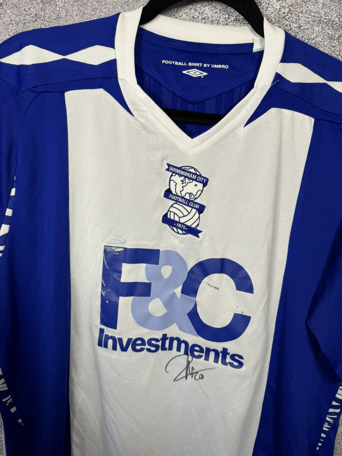 Umbro × Vintage Vintage Birmingham City 2007/08 Umbro Soccer Jersey Size US L / EU 52-54 / 3 - 6 Thumbnail