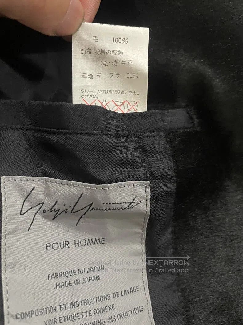 Yohji Yamamoto Yohji Yamamoto size 3 2002aw Wings Fur Collar blazer Size 48R - 7 Thumbnail