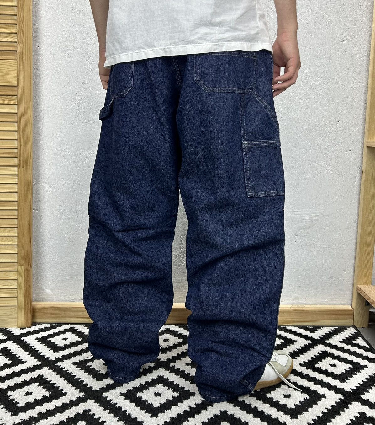Vintage × Wrangler Wrangler Vintage 90’s Carpenter baggy Winter jeans size 36 Size US 36 / EU 52 - 1 Thumbnail