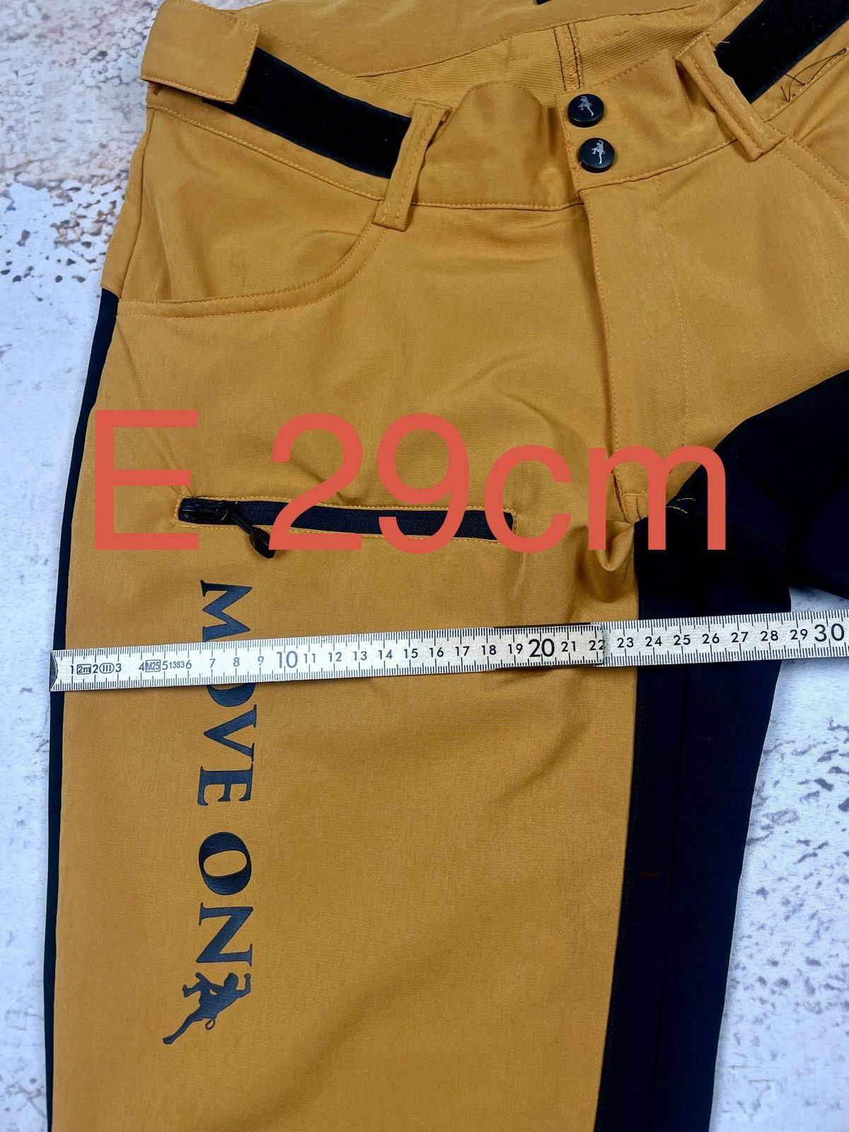 Other Move On 36-S Women’s Pants Black/Yellow, Hiking Trekking eg Size 27" / US 4 / IT 40 - 8 Thumbnail