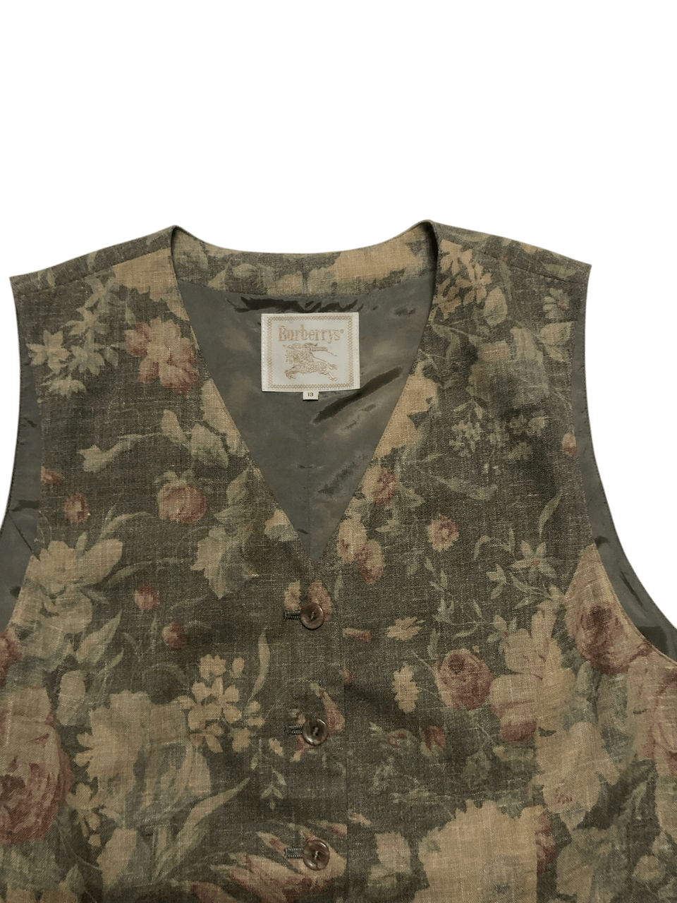 Burberry Vintage Burberrys Vest Florals Rare Design Made in Italy Size US M / EU 48-50 / 2 - 3 Thumbnail