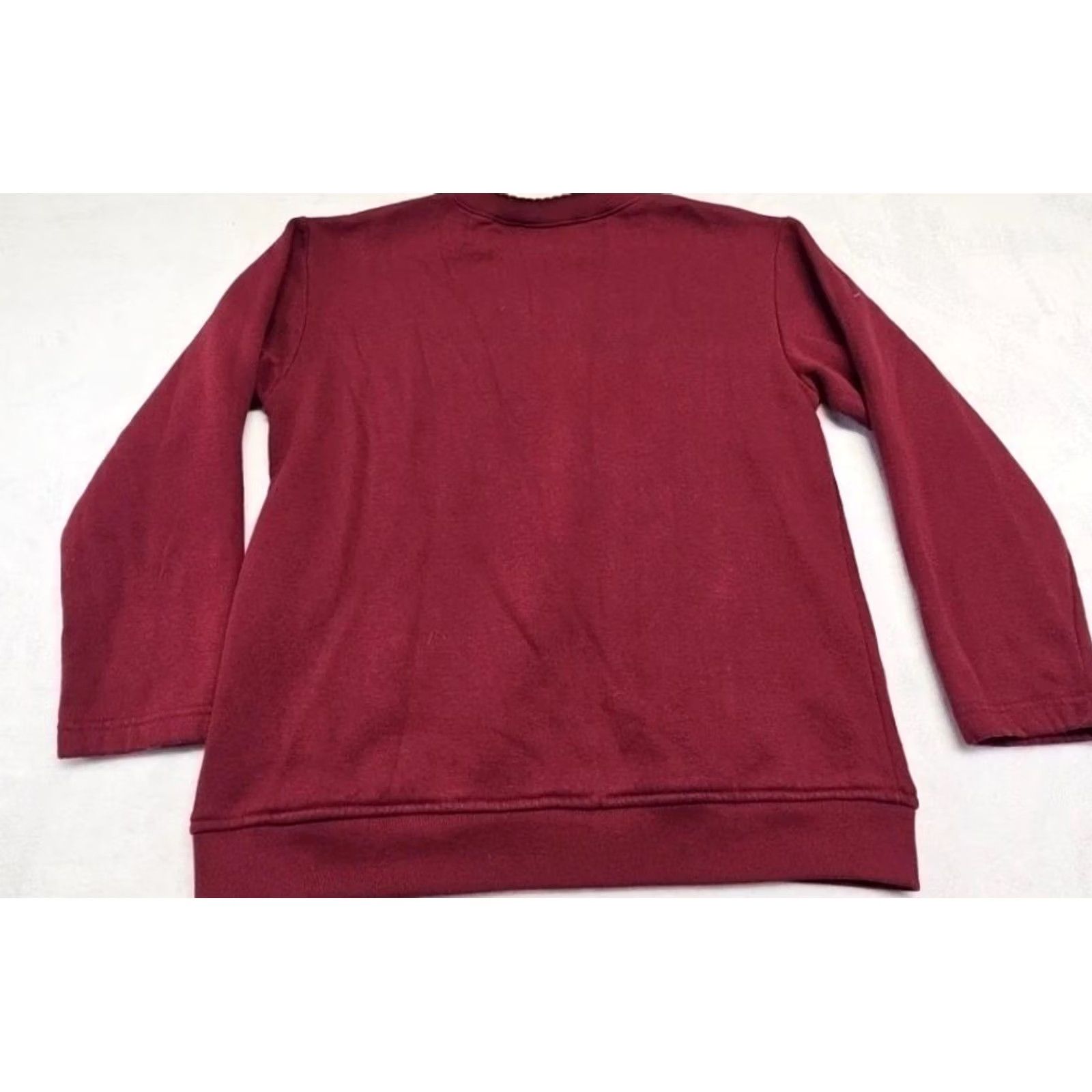 Vintage Vintage Bobbie Brooks Maroon Sweatshirt Womens Leaf Embroidered Small Crewneck Sweater Pullover Knit Cotton Polyester Crew Neck Fall | Womens | S Size S / US 4 / IT 40 - 6 Thumbnail