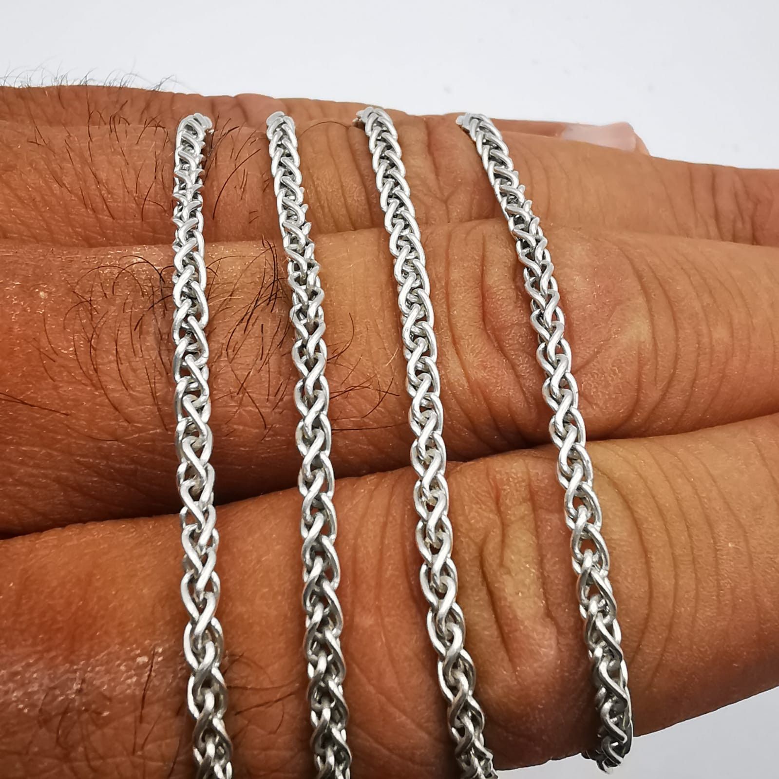 Vintage Jewelry Chain, 925 Sterling Silver, Signed 12,57g Jewelry Watches