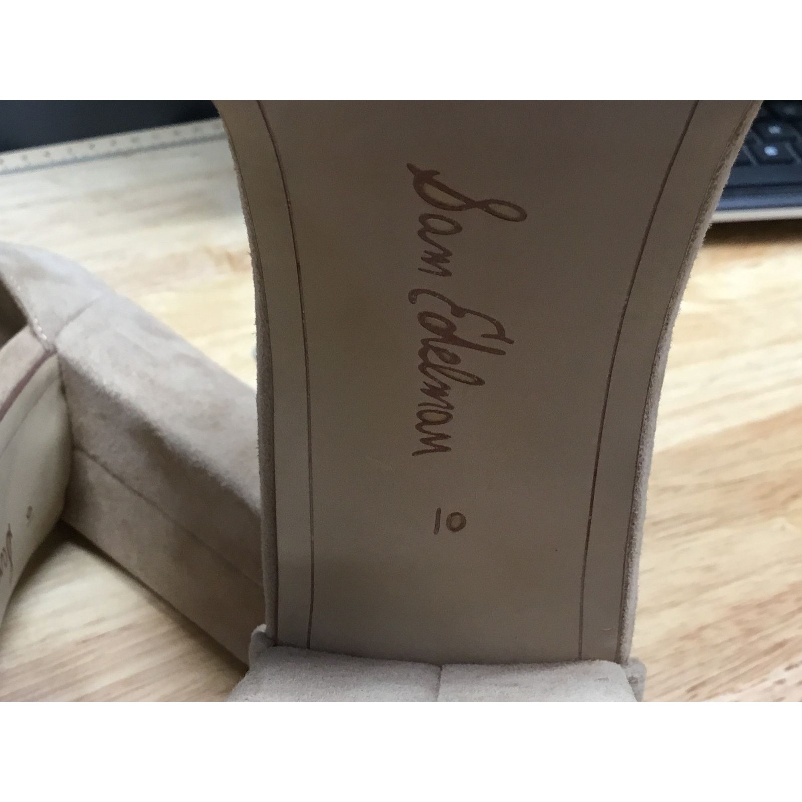 Sam Edelman Sam Edelman Yancy Beige Suede Women's Platform Sandals 10 Size US 10 / IT 40 - 6 Thumbnail