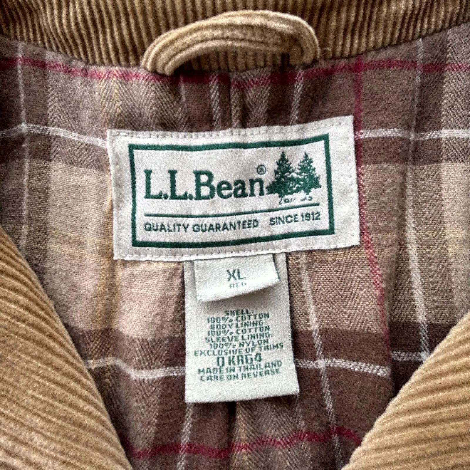 L.L. Bean Vintage LL BEAN Men’s Brown Corduroy Plaid Size US XL / EU 56 / 4 - 5 Thumbnail