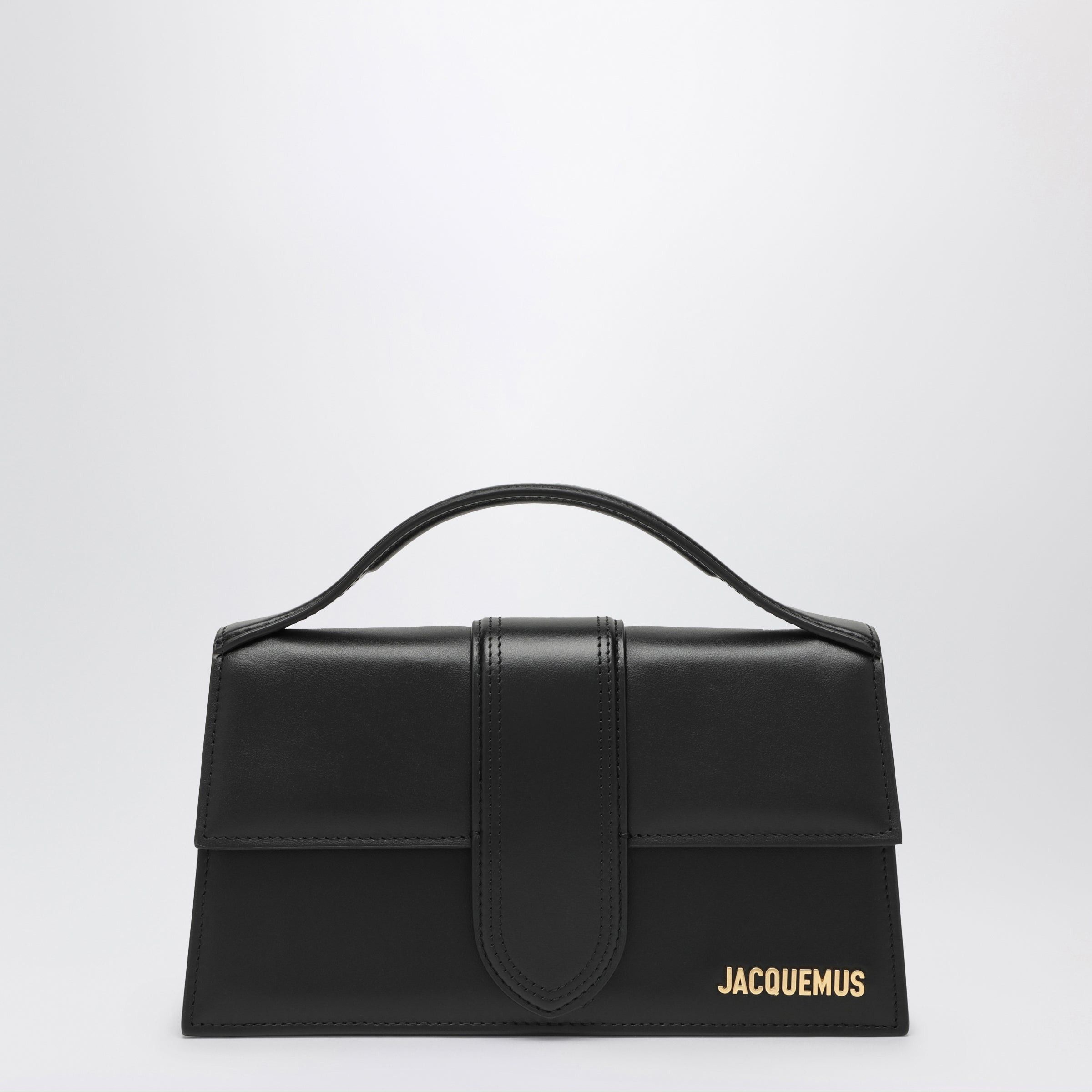 Jacquemus Jacquemus Le Grand Bambino Bag In Black Leather Size ONE SIZE - 1 Thumbnail