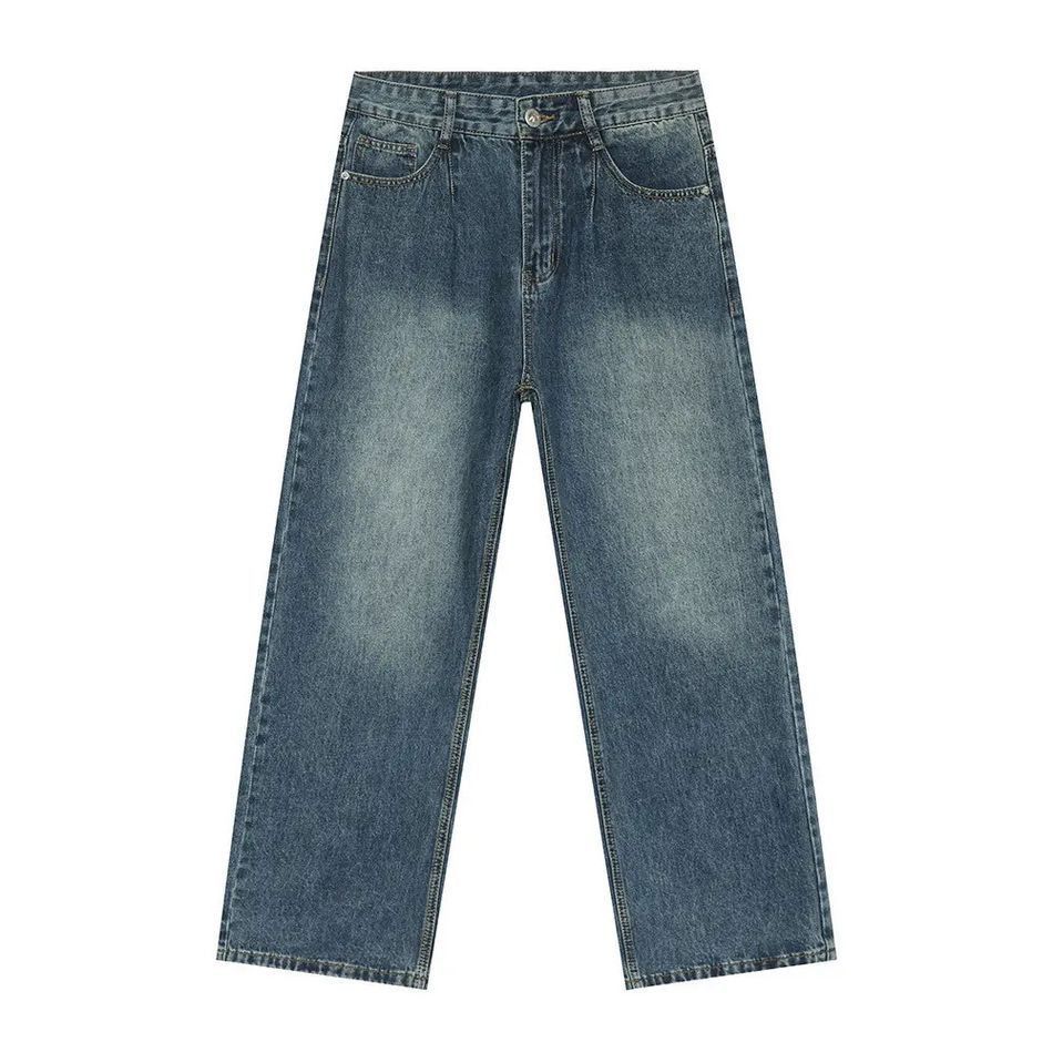 Japanese Brand Retro straight leg high street wide leg jeans Size US 32 / EU 48 - 5 Thumbnail