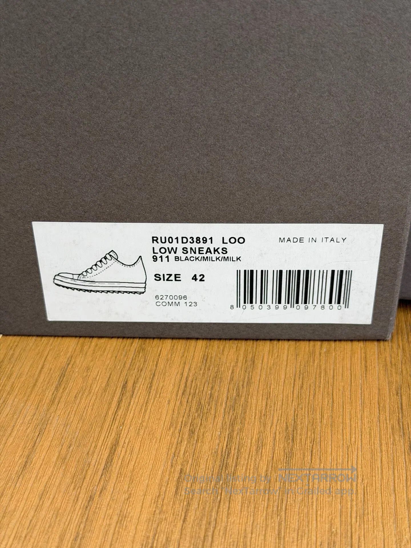 Rick Owens Rick Owens RO Low-Top Leather Shoes. Size US 9 / EU 42 - 9 Thumbnail