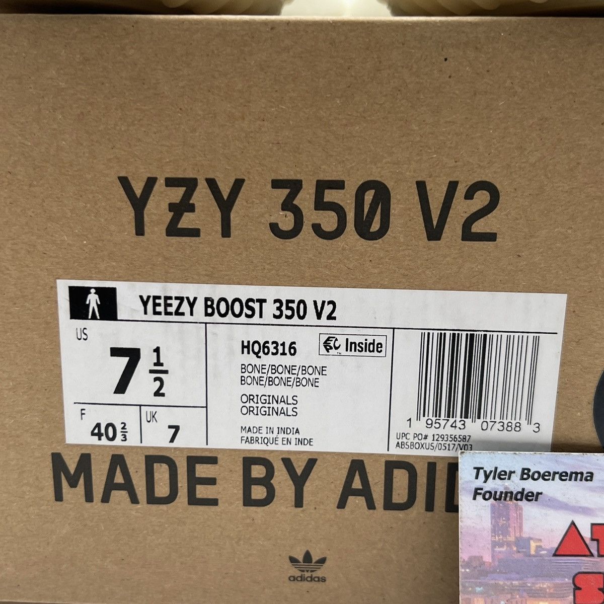 Adidas Yeezy boost 360 bone Size US 7.5 / EU 40-41 - 6 Thumbnail
