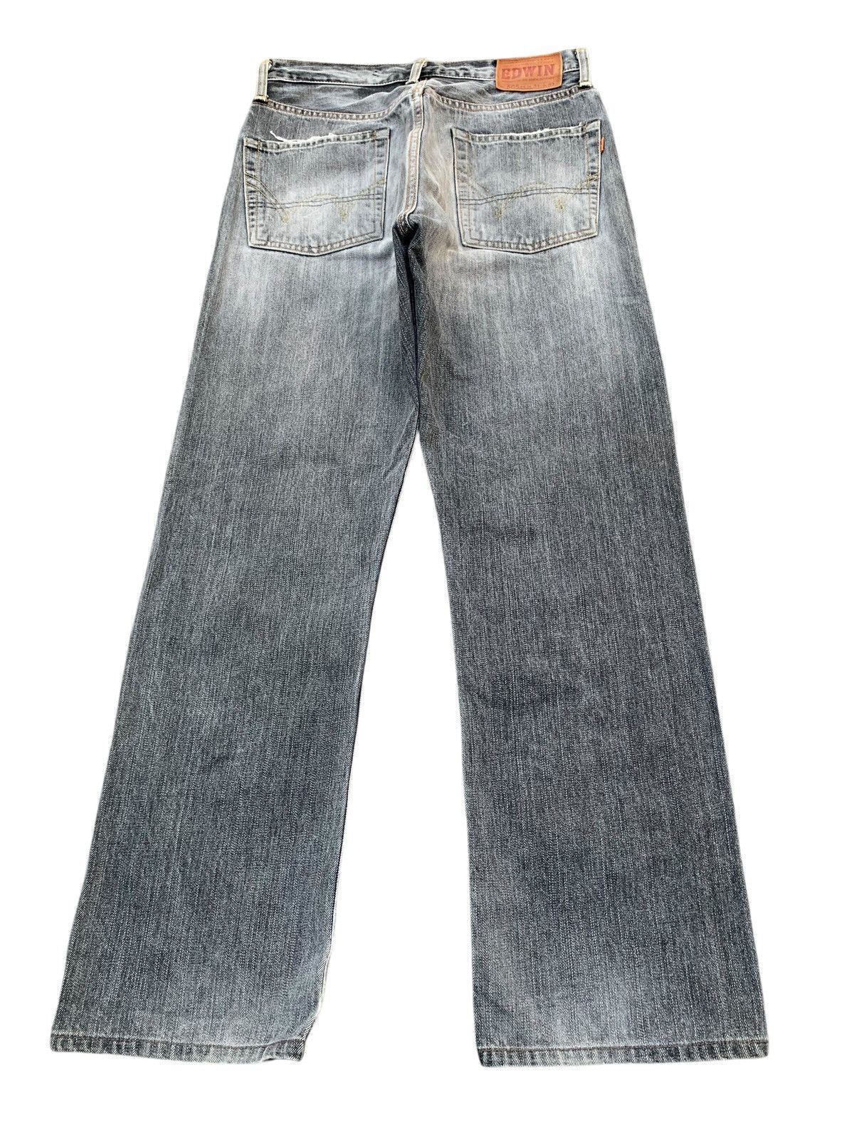 Edwin VINTAGE EDWIN 505zx SELVEDGE FADED & RUSTY DISTRESSED DENIM Size US 30 / EU 46 - 5 Thumbnail