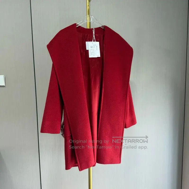 Max Mara MaxMara Red Wool Women’s Coat . Size M / US 6-8 / IT 42-44 - 1 Thumbnail