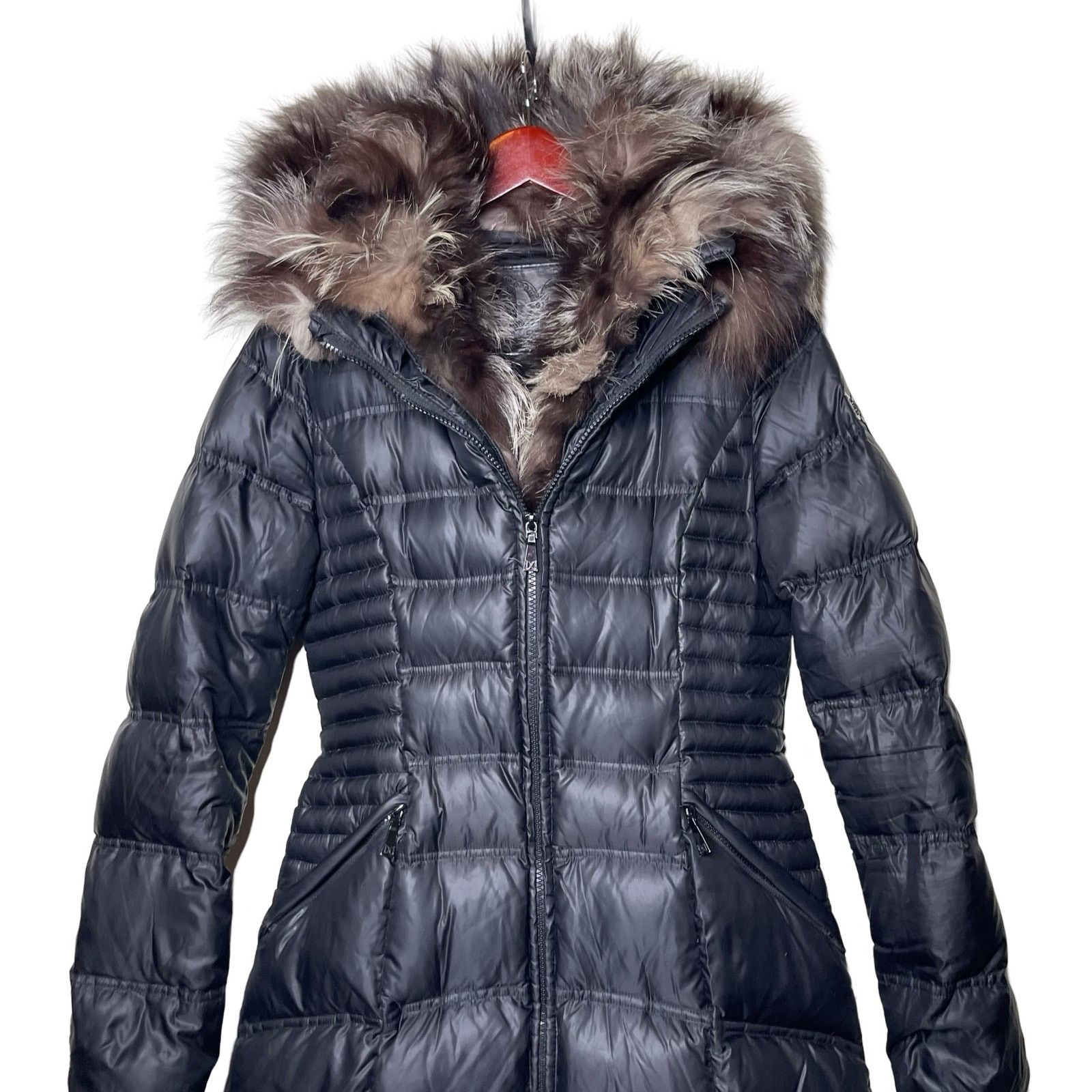Other Dawn Levy black down filled coat with real fox fur trim XS Size XS / US 0-2 / IT 36-38 - 7 Thumbnail