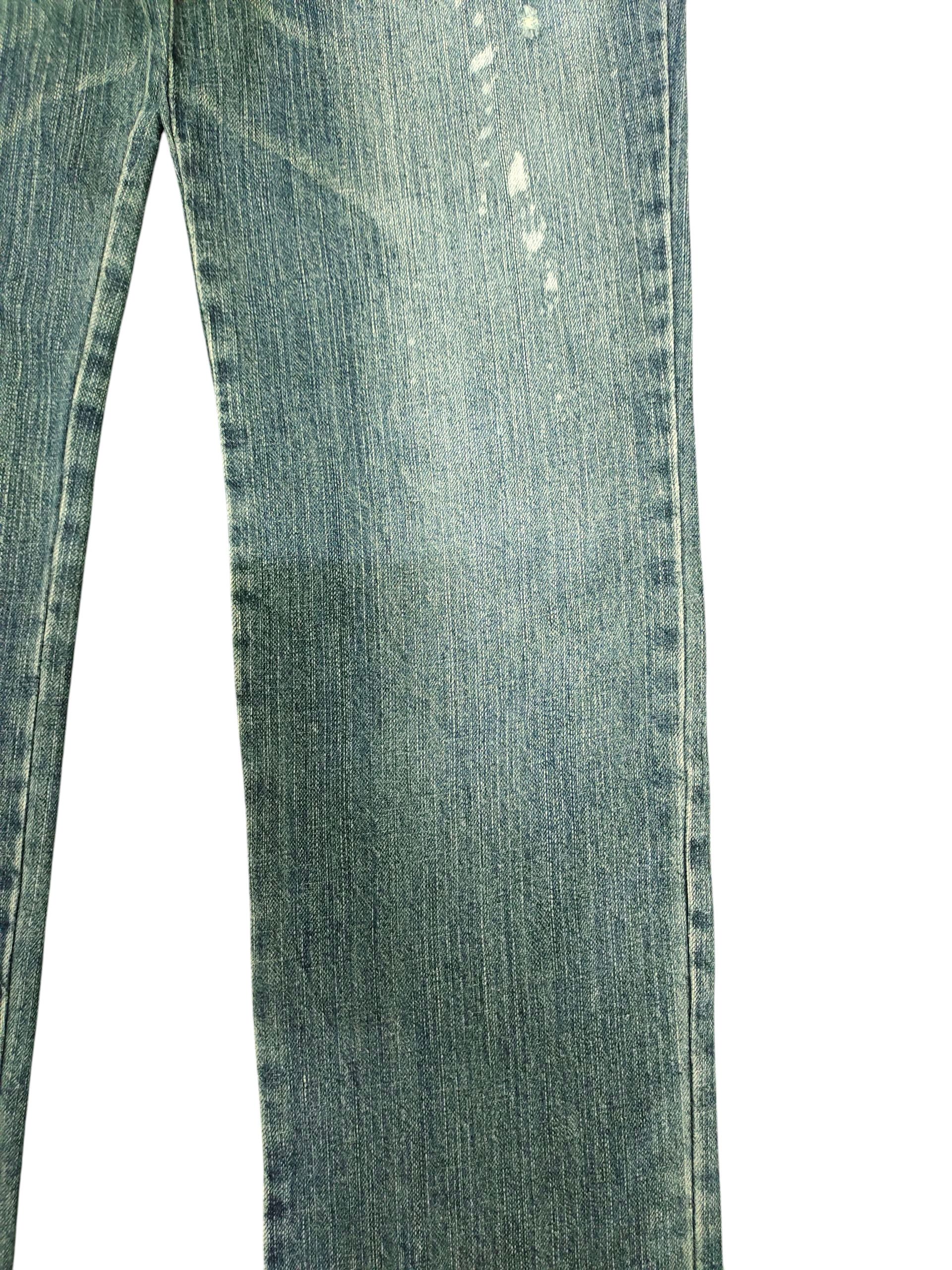 Number (N)ine × Undercover Japanese Brand Double Waist Clawmark Distress Denim Jeans Size US 31 - 3 Thumbnail